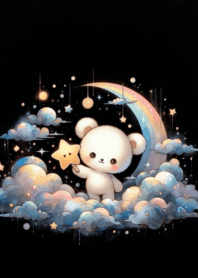 Little bear cute kawaii galaxy n.1