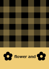 Flower and check pattern 8 from J