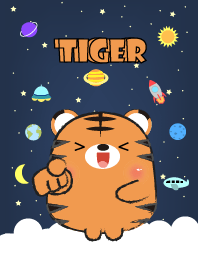 Emotions Tiger On Galaxy