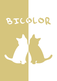 BICOLOR [KittyCat] Ocher&White 132