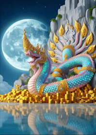 พญานาคพาสเทล เรียกทรัพย์ใต้จันทราV3