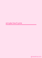 simple line 5 pink