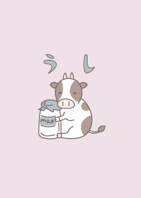 まいにちホルスタイン（ピンクベージュ）