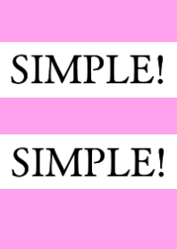 SIMPLE!SIMPLE!-PINK-BEIGEj