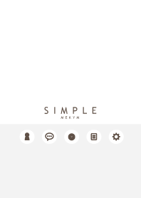 SIMPLE ICON-WHITE GRAY- 16