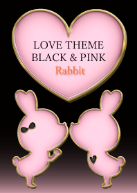 LOVE THEME BLACK & PINK Rabbit 40