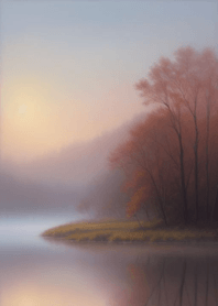 Misty tranquil lake 0f09c3