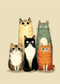 Cozy Home, Round Eyed Kitties X