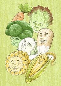 Vegetable Face theme 2-1