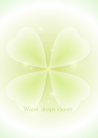 Water drops clover