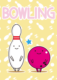 Bowling pink ball yellow color