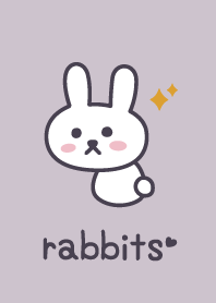 Rabbits*purple*Glitter