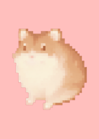 Hamster Pixel Art Theme  Pink 02