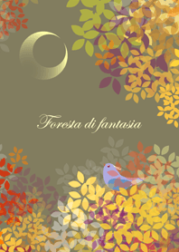Fall moon night -Foresta di fantasia-