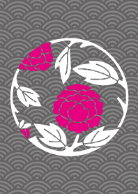 Tree peony of Japanese pattern