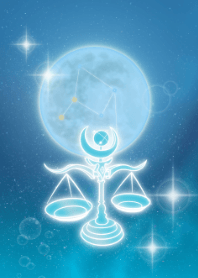 Libra sea, moon and space JPN