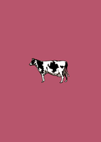 Minimalist cow-peach pink