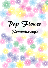 Pop flower Romantic-style
