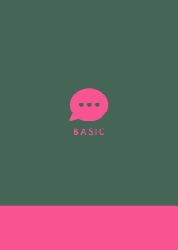 Basic// Antique Green&Vivid Pink/04