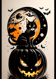 halloween cat e8dF34