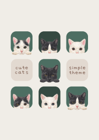 CATS - Mixed breed cat 02 - FOREST GREEN