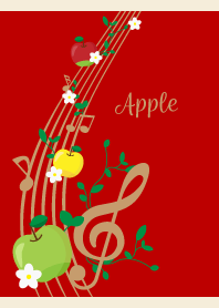 Three colored apples on RB