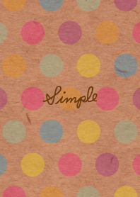 Kraftpaper colorful dot7 from Japan