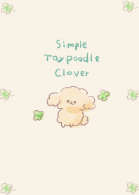 Simple Toy Poodle Clover Beige