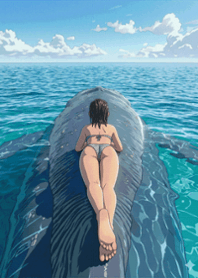 stampAI-Whale and Girl-EHt3FE