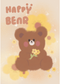 Happy Bear ( Brown Beige theme )
