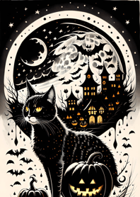 halloween cat 2C6A23