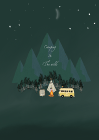 Camping in the wild