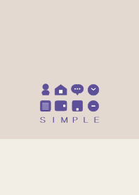 SIMPLE(beige purple)V.487b