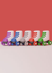 Colorful roller skates 5 colors 2
