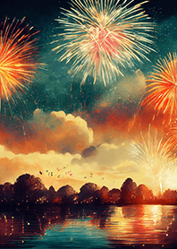 Beautiful Fireworks Theme#403