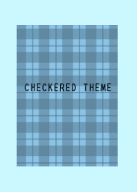 DUSTY BLUE CHECKERED THEMEj-LIGHT BLUE