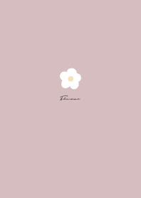 Simple Small Flower / Pale Pink Beige