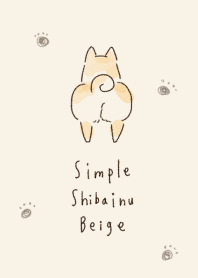 simple Shiba inu beige Theme.