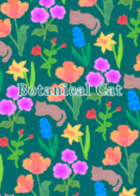 Botanical cat,Ver green