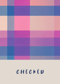 CHECKED BLUE RED - BROWN 82