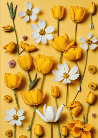 かわいいパステルカラーのお花たち3