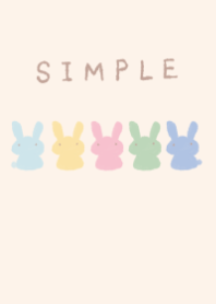 Theme of a dull color usagi