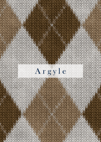 Argyle Style Embroidery beige 43
