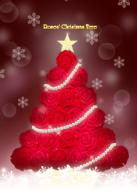 バラのクリスマスツリー(ワイン)