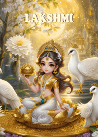 Lakshmi, fulfilled, rich in wealth, rich