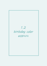 birthday color - January 2