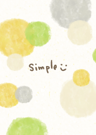 Watercolor Circle Yellow Green9 Japan
