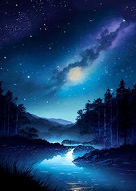 Beautiful starry night view#1390