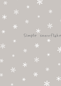 簡單的雪花迷你北歐