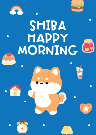 Shiba Happy Morning (navy blue)